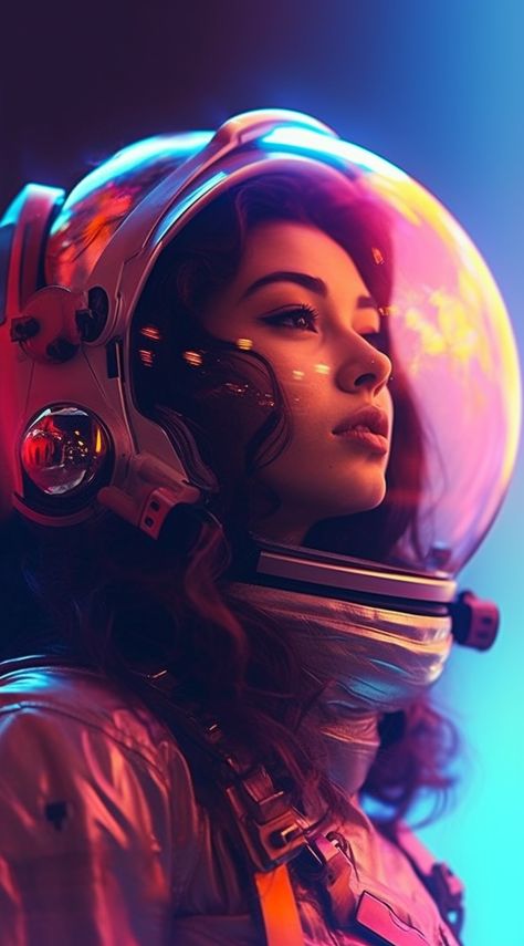 Spaceman Wallpaper, Cyberpunk Photoshoot, Sunglass Photoshoot, Space Woman, Dystopian Art, Girl Face Tattoo, Digital Painting Portrait, Scifi Fantasy Art, Astronaut Art