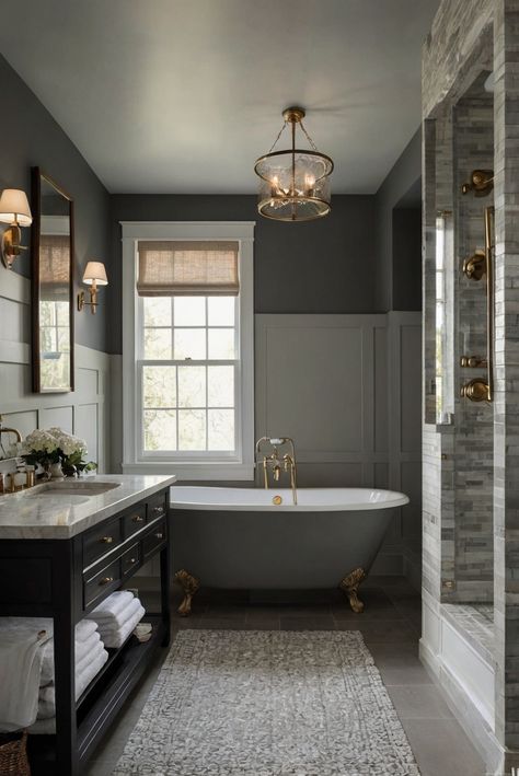 Discover how Edgecomb Gray (HC-173) can add elegance and sophistication to your bathroom with these daily interior designer tips for creating a chic and inviting space. #Ad #homedecor #homedesign #bathroom #Painthome interiorarchitecture best Wall Colors for Bathroom Colors
Bright Room Colors
best colors combinations bathroom
bathroom Remodeling
Modern Paint Colors
2024 Chelsea Gray Bathroom, Bathroom With Gray Floor, Gray Bathroom Ideas Decor, Bathroom Color Schemes Gray, Grey Painted Rooms, Popular Bathroom Colors, Paint Colors 2024, Bright Room Colors, Bathroom Colors Gray