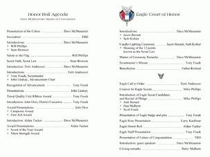 Eagle Scout Celebration Program just an example Eagle Scout Fundraising Letter, Eagle Scout Project Binder, Eagle Scout Board, Eagle Scout Court Of Honor Program, Eagle Scout Court Of Honor Invitations, Closing Prayer, Boy Scouts Merit Badges, Ceremony Program Template, Market Day Ideas