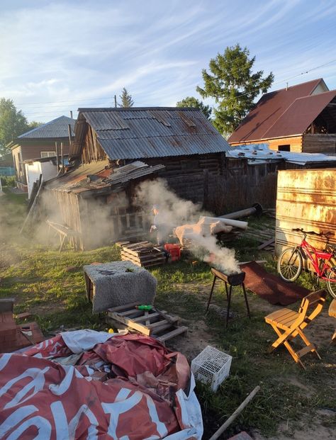 aesthetics of summer in the countryside 🌳☀️ Eastern Europe Countryside, East Europe Aesthetic, Poland Village, Eastern Europe Aesthetic, Balkan Aesthetic, American Village, Uk Summer, Europe Aesthetic, East Europe