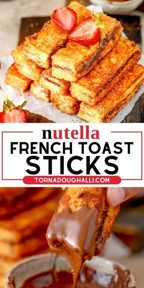 French Toast Bake Overnight, Homemade French Toast, French Toast Waffles, Nutella French Toast, French Toast Sticks, Cinnamon French Toast, Simple Breakfast, Weekend Breakfast, Toast Recipes