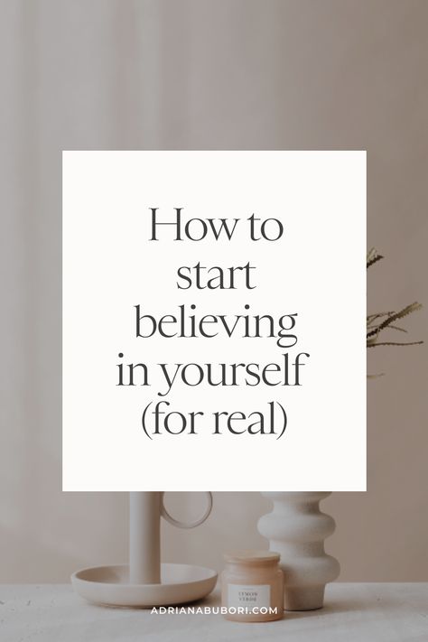 How to start believing in yourself Believing In Yourself, Believe In Yourself, For Real, Self Esteem, Believe In You, Personal Development, The Secret, To Start