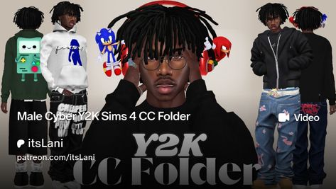 Male Cyber Y2K Sims 4 CC Folder | itsLani Sims Guys Cc, Sims 4 Men Cc Folder, Sims 4 Cc Folder Download Male, Sims 4 Black Male Cc Folder, Sims 4 Cc Men Clothing Black, Sims 4 Male Cc Alpha, Sims 4 Male Cc Folder, Boy Sims 4 Cc, Sims 4 Cc Clothes Male