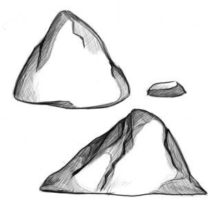 how to draw rocks step 4 Stone Drawing Rocks, How To Draw Stone, How To Draw A Rock, Ant Picture, Rock Sketch, Draw Rocks, Rock Drawing, Realistic Face Drawing, Rock Steps