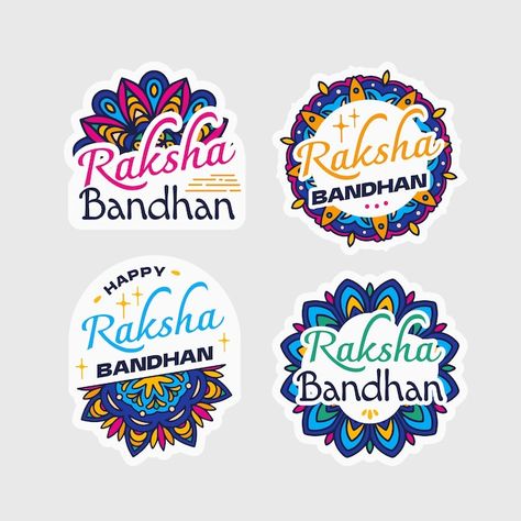 Rakshabandhan Stickers, Happy Rakshabandhan Stickers, Rakhi Stickers, Autumn Poems, Shagun Envelopes, Rakhi Cards, Letter Craft, Happy Rakhi, Pop Art Images