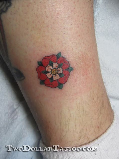 Tudor Rose Tattoo, Charm Anklet Tattoo, Rose Tat, Ink Link, Mark Tattoo, Anklet Tattoos, Flower Tattoo Sleeve, Tudor Rose, Tattoo Desings