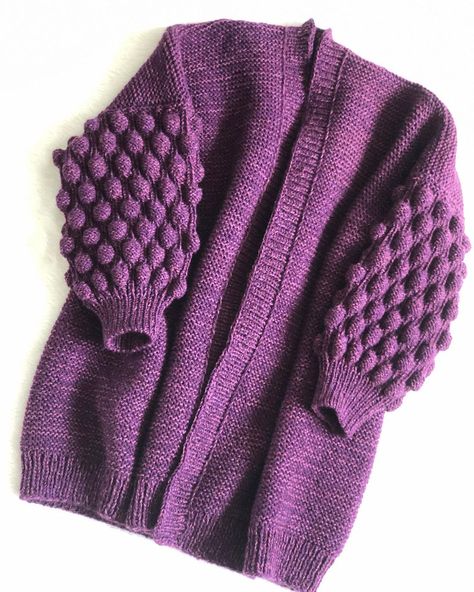 gunta rinava on Instagram: “🟣🟣🟣 Bubbles…. in jacket #bubblecardigan #bubblejacket #knitbubbles #purple #knitjacket #casualoutfit #womensknitwear #oversize…” Bubble Cardigan, Oversize Cardigan, Cardigan Oversized, Knitting Women Cardigan, Knit Men, Purple Jacket, Oversize Women, Fair Isle Pattern, Chunky Knit Cardigan