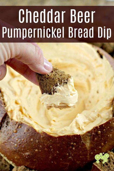 Cheddar Beer Pumpernickel Bread Dip is a recipe from my childhood and lifelong favorite bread dip of all time. Of course you can use other bread, but the match this hoppy cheesy beer dip makes with pumpernickel bread is magical. Pumpernickel Bread Dip, Dip For Beer Bread, Bread Dips Recipes, Beer Dip, Pumpernickel Bread, Cheddar Dip, Sauces Recipes, Beer Cheese Dip, Bread Dip