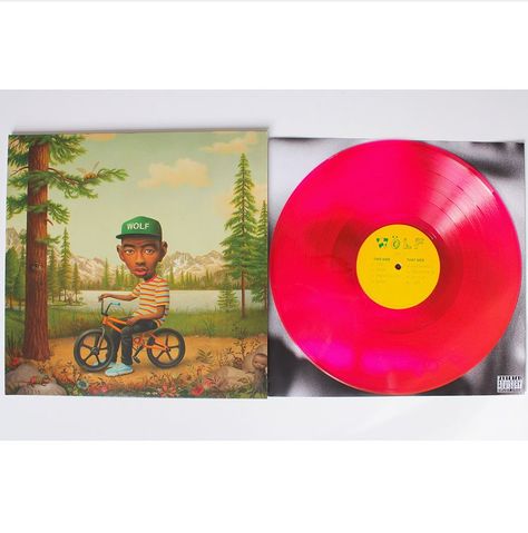 Tyler The Creator Vinyls, Record Aesthetic, Wolf Vinyl Tyler The Creator, Wolf Album, Vinyl Wishlist, Wolf Vinyl, Wolf Tyler, Vinyl Artwork, Cd Aesthetic