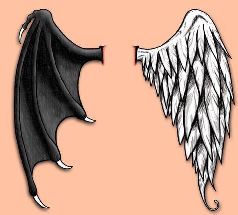 Evil Angel Wings Tattoo, Evil Wings, Good And Evil Tattoos, Wings Tattoo Meaning, Evil Wallpapers, Alas Tattoo, Demon Wings, Evil Tattoos, Wing Tattoo Designs