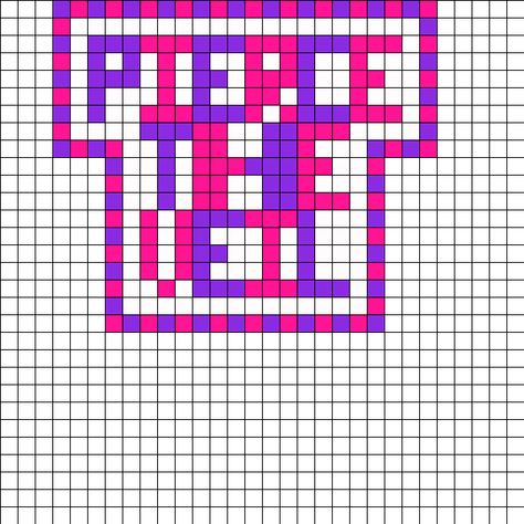 Pierce The Veil Perler Beads, Kandi Inspo, Pattern Maker, Beads Designs, Kandi Patterns, Bead Sprite, Bead Pattern, Perler Beads Designs, Pierce The Veil