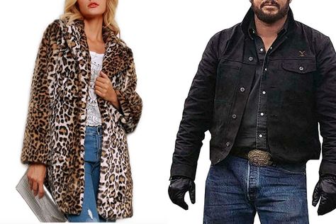 Amazon; Amazon A leopard print jacket may not be part of your everyday wear, but ladies, I think we'd all be willing to wear the animal print jacket for one night only. To pay homage to Beth Dutton, many Yellowstone fans are going as the fierce character for Halloween. While most ladies are set on being Beth […] The post Everything You'll Need for a DIY Beth Dutton Halloween Costume (Minus the Attitude) appeared first on Wide Open Country. Beth Dutton Jacket, Beth Dutton Wedding Outfit, Beth Dutton Halloween Makeup, Beth Dutton Halloween Costume Ideas, Beth Dutton And Rip Halloween Costume, Beth Dutton Yellowstone Costume, Beth Dutton And Rip Costumes, Beth And Rip Yellowstone Costume, Rip And Beth Yellowstone Costume