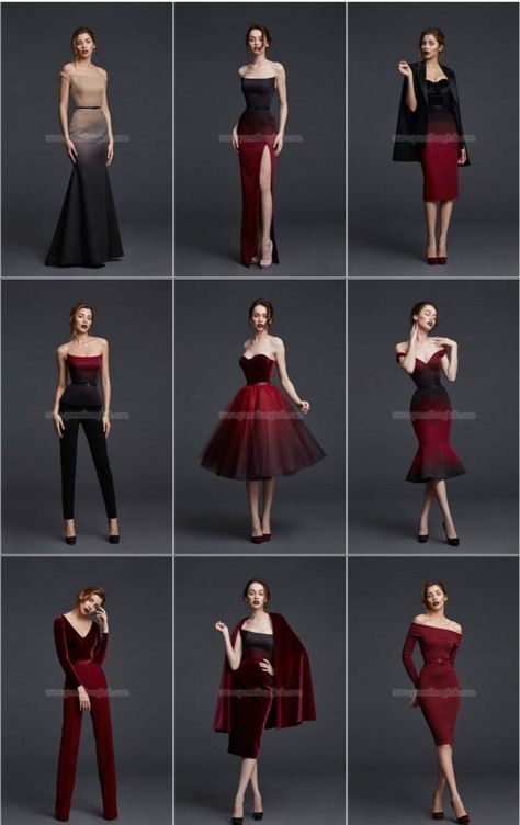 Beaded Formal Dress, Ombre Prom Dresses, Red Dresses Classy, Women Dresses Classy, Elegant Dresses Classy, Fashionista Clothes, Elegant Dresses For Women, Vestidos Vintage, Fashion Attire