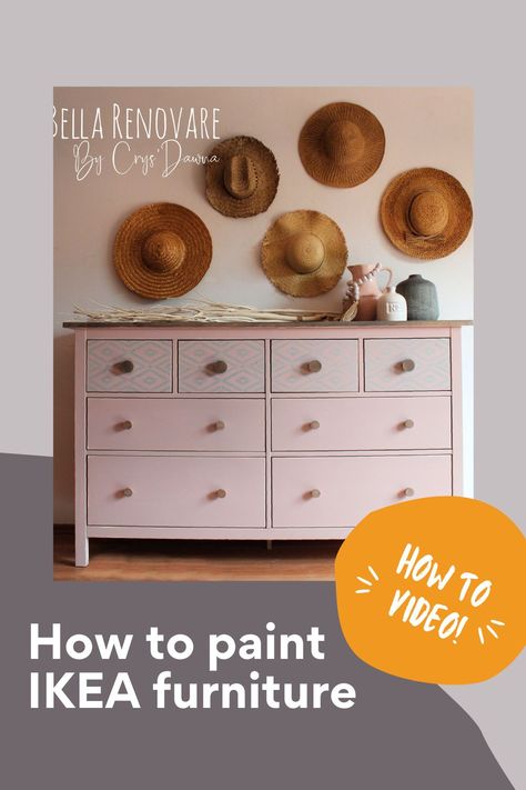 Ikea Pine Furniture, Paint Ikea Furniture, Ikea Bissa, Ikea Dresser Makeover, Furniture Makeover Inspiration, Painting Ikea Furniture, Painting Guide, Ikea Dresser, Refinishing Furniture Diy