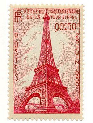 French stamp for the Eiffel Tower 50th anniversary London Postage Stamp, Aesthetic Stamps, Journal Printouts, Paris Stamp, Zoo Poster, Geography Project, Packaging Stamps, 2024 Olympics, طابع بريدي