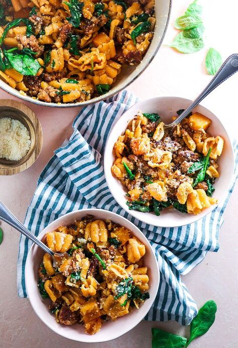 Rigatoni Butternut Squash, Trader Joes Butternut Squash Pasta, Trader Joe’s Butternut Squash Pasta, Trader Joe’s Fall Zucchette Pasta, Sausage Squash Pasta, Fall Zucchette Pasta Recipe, Sausage Butternut Squash Pasta, Butternut Squash Feta Pasta, Butternut Squash Pasta Recipes