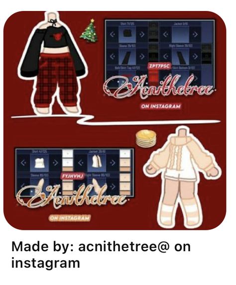 Gotcha Club Clothes Ideas, Ice Spice Gacha Club, Gacha Club Pajamas Ideas, Gacha Hacks, Outfit Gacha, Family Christmas Outfits, Gacha Clothes, Manga Clothes, Drawing Accessories