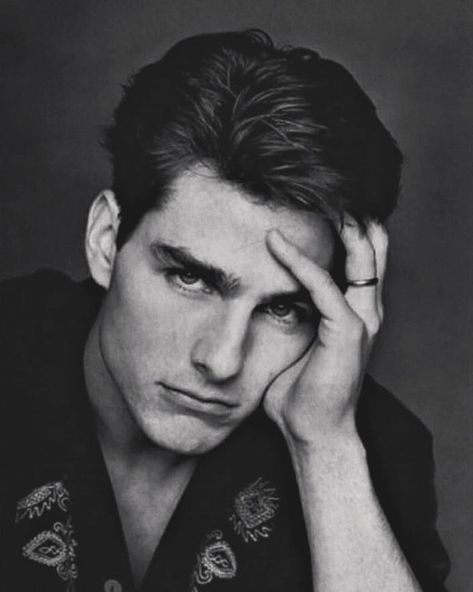 90ssclassy ⭐ on Instagram: “Tom Cruise photographed by Patrick Demarchelier (1992)” Tom Cruise, A Man, Black And White, White, Black