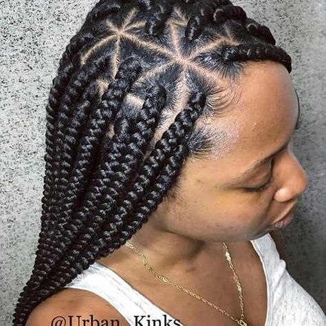 Medium Triangle Box Braids, Feedin Cornrows, Triangle Braids, Triangle Box Braids, Cute Box Braids, Big Box Braids, Blonde Box Braids, Braiding Styles, Short Box Braids