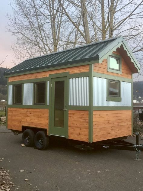 Craftsman’s Exquisite Portland THOW For Sale Tiny House Trailer Plans, Impossible Pies, Tiny Houses On Wheels, Small Houses On Wheels, Tiny Homes On Wheels, Mini Chalet, Camper Redo, Space House, Mobile House