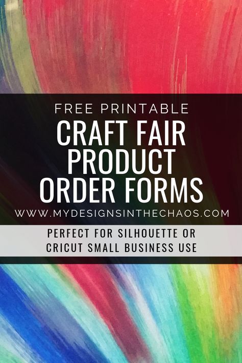 Cricut Small Business, Business Organization Printables, Business Planner Printables, Order Form Template Free, Etsy Tips, Free Printable Crafts, Business Printables, Craft Fairs Booth, Order Form Template