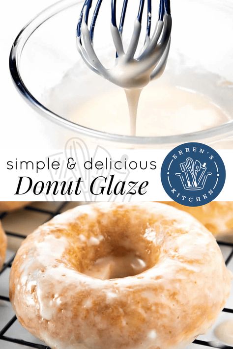 Smother your home baked donuts in this perfect sugary glaze, it may look simple, but it tastes fantastic! The perfect donut glaze recipe is essential to any home baker and with just a few simple ingredients, you’ll be on your way! There are few things better than a good glazed donut. That sweet layer of sugary goodness makes a good donut simply irresistible. This donut glaze recipe is easy to prepare and oh so delicious. The best part – you can switch it up into a variety of flavors by ... Donut Glaze Recipe Easy, Diy Donut Glaze Recipe, How To Make A Glaze Icing, How To Make Glazed Donuts Easy, Easy Donut Glaze, Sweet Glaze, Easy Glazed Donut Recipe, Doughnut Glaze Recipe, Sugar Glaze Recipe