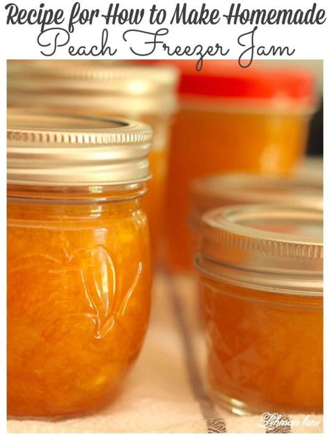 Sharing all my tips & tricks for how to make homemade peach jam. Our easy peach jam recipe can be eaten right away, canned or frozen. #peachjam #canningrecipes Easy Peach Jam Recipe Canning, Easy Peach Jam Recipe, Can Peaches Recipes, Homemade Peach Jam, Peach Freezer Jam, Breakfast Casserole With Bread, Diy Canning, Peach Jam Recipe, Recipe For 1