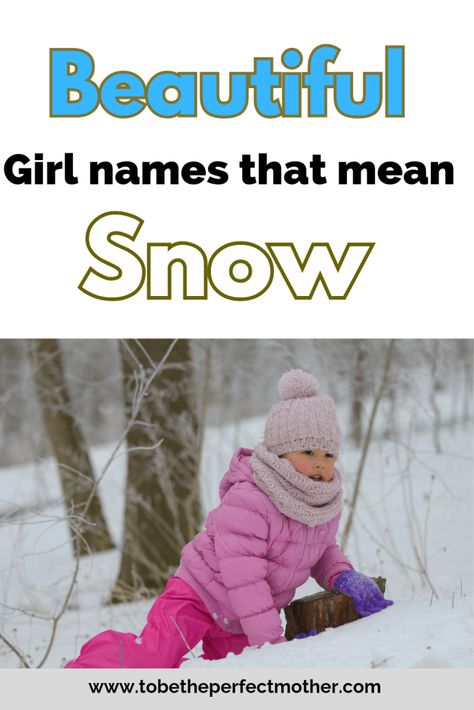 Names Meaning Snow, Names That Mean Ice, Names That Mean Snow, Mexican Girl Names, Hawaiian Girl Names, Snow In Japanese, Japanese Female Names, Strong Girl Names, Indian Girl Names