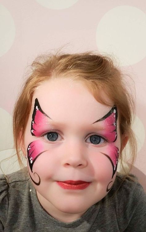 Fairy Face Paint Easy, Easy Butterfly Face Paint, Butterfly Face Paint Easy, Easy Face Painting Ideas, Face Painting Ideas For Kids, Face Painting Halloween Kids, Easy Face Painting, Face Painting Images, Painting Ideas For Kids