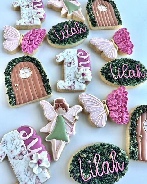 Plan a magical fairy first birthday with whimsical decor, enchanting games, and more. Make their special day unforgettable! Onederland Theme 1st Birthdays, Fairy Fifth Birthday Party, Magical Fairy Birthday Party, Fairy Onederland Party, Enchanted Tea Party Birthday, Fairy First Birthday Decor, Fairy Fourth Birthday, Fairytale First Birthday Party, Fairy First Birthday Cookies