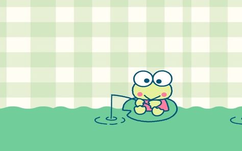 Keroppi Desktop Wallpaper, Keroppi Aesthetic Wallpaper, Keroppi Aesthetic, Kawaii Desktop Wallpaper, Aesthetic Wallpaper Computer, The Weeknd Wallpaper Iphone, Sanrio Wallpapers, Frog Wallpaper, Conan Gray Aesthetic