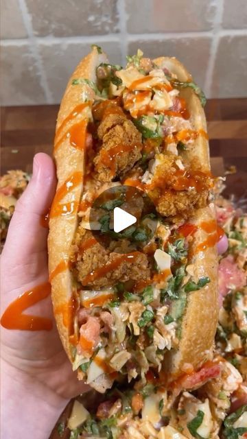 Brian Gerwig on Instagram: "Chopped Buffalo chicken sandwiches! These was so good!! Recipe ⤵️

* Start with 2 big handfuls of lettuce (roughly 2.5 cups)
* Add 1 tomato, cut in slices, 6 slices of provolone cheese and 3 big chicken tenders 
* Add 1/4 cup Buffalo sauce and ranch and start chopping
* Once everything is mixed well and chopped to your preference scoop it into a sub roll and enjoy! 
* To bring the deli to full affect, wrap it tightly in parchment paper for a couple minutes before slicing in half! 
* Enjoy!!

#sandwich #buffalochickensandwich #buffalochicken" Buffalo Chicken Deli Meat Sandwich, Chopped Chicken Sandwich, Buffalo Chicken Hoagie, Deli Meat Sandwiches, Buffalo Chicken Tenders, Big Chicken, Buffalo Chicken Sandwiches, Biggest Chicken, Chicken Chopped Salad