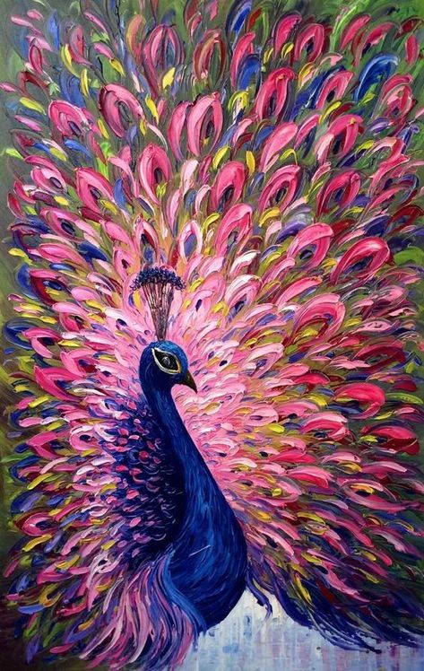 10 Beautiful Acrylic Painting Ideas to try! - Artist Singapore Trin For Trin Tegning, Beautiful Acrylic Painting, Acrylic Painting Ideas, Peacock Painting, Peacock Art, Painting Ideas On Canvas, Simple Acrylic Paintings, Oil Pastels, Beginner Painting