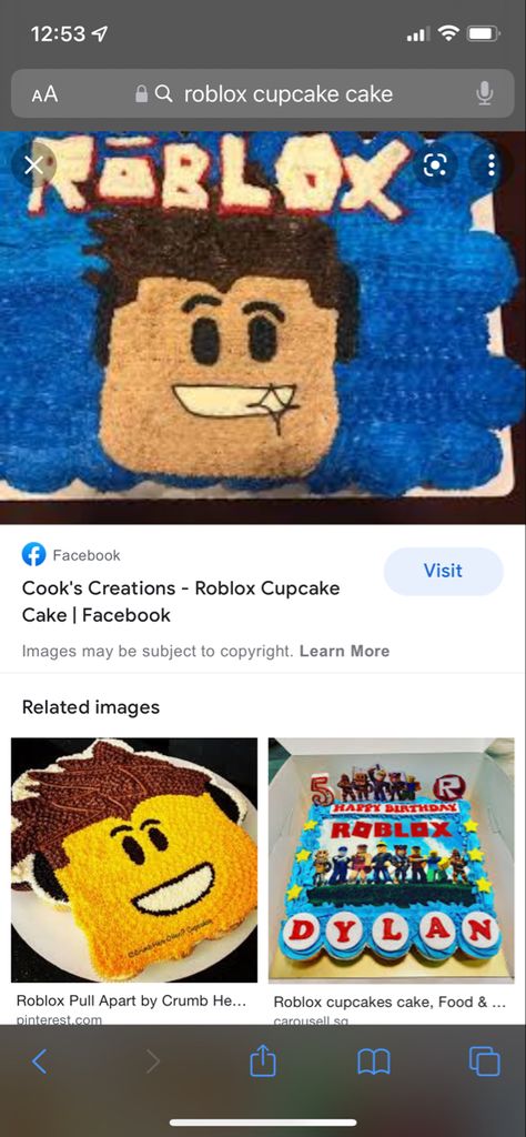 Roblox Pull Apart Cupcakes, Roblox Cupcake Cake, Roblox Party, Pull Apart Cupcake Cake, Pull Apart Cake, Roblox Cake, Roblox Birthday, Frosting Colors, Pull Apart Cupcakes