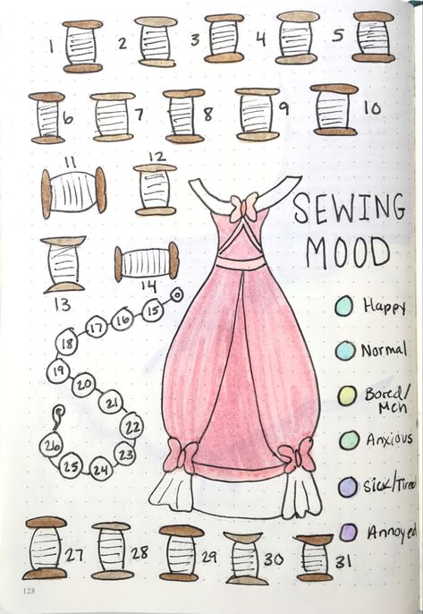 Mood tracker Disney Mood Tracker, Bullet Journal Knitting, Disney Bujo, Bullet Journal Ideas Templates, Creating A Bullet Journal, Bullet Journal Mood Tracker Ideas, Bullet Journal Tracker, Bulletin Journal Ideas, Bullet Planner