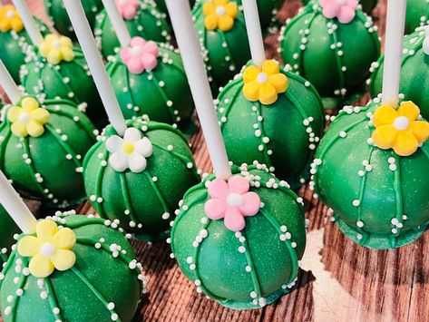 Cactus Cake Pops, Wedding Cake Funfetti, Solar System Cake, Strawberry Wedding Cakes, White Cake Pops, Wedding Strawberries, Encanto Party, Cactus Cake, Cake Pop Stands