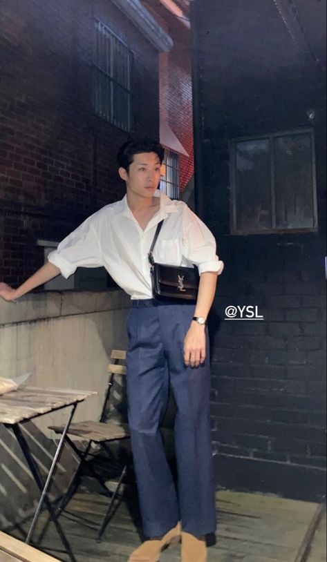 Asian Business Casual, Lee Jong Won, Lee Jongwon, Asian Men Fashion, Mens Bags Fashion, Mens Fashion Inspiration, Mens Fashion Streetwear, Lee Jong, Stylish Mens Outfits