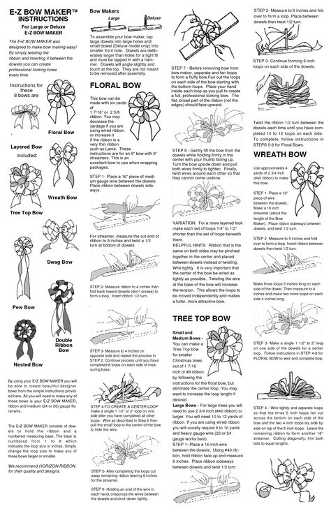 E Z Bow Maker Instructions, Ez Bow Maker Tutorial, Ez Bow Maker, Diy Christmas Craft Ideas, Hair Bow Instructions, Bow Making Tutorials, Bow Maker, Make Bows, Bow Diy