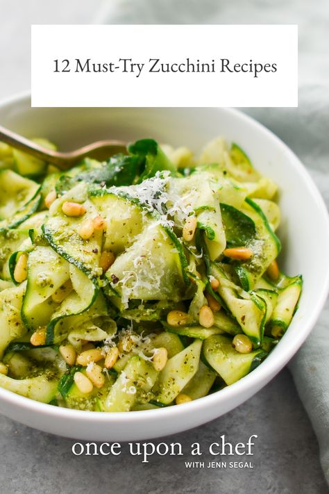 Summer Pasta Primavera, Zucchini Noodles With Pesto, Zucchini Chocolate Chip Muffins, Easy Zucchini Recipes, Zucchini Noodle, Zucchini Noodle Recipes, Once Upon A Chef, Pappardelle Pasta, Zucchini Soup