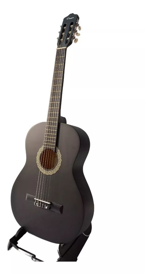 Guitarra Clásica Criolla Parquer Custom Negra Mate Cuota Black Is Beautiful, Black