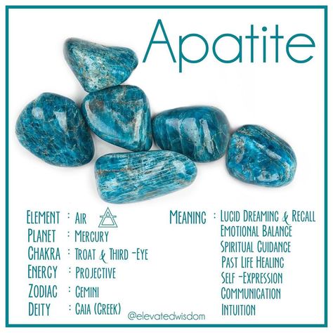 Elevated Wisdom Crystal Shop on Instagram: “💙Blue Apatite💙 is a beautiful crystal with amazing flash & interesting mottling, all in hues of tropical blue💙⚡️💙 Apatite has strong…” Apatite Meaning, Crystal Meanings Charts, Crystal Seashells, Crystal Uses, Pendulum Dowsing, Crystal Aesthetic, Crystal Grids, Crystals Healing Properties, Rock Minerals