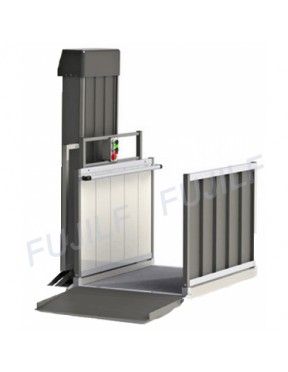 FUJILF Open Style wheelchair Platform Lifts (sometimes referred to as Steplifts) are an aesthetically pleasing and cost effective way or transporting wheelchair users or parents with pushchairs between two levels. Roof Apartment, Handicapped Bathroom, Wheelchair Elevator, Accessible Homes, Attic Lift, Accessible House, Portable Wheelchair Ramp, Portable Wheelchair, House Lift