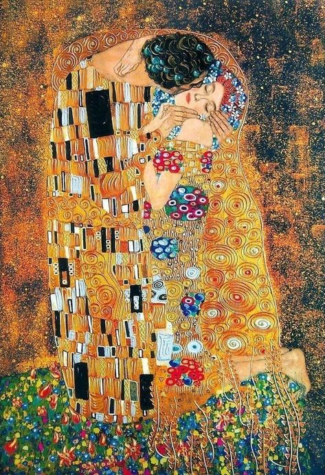 Klimt Aesthetic, Art Klimt, Famous Art Paintings, Gustav Klimt Art, The Kiss (klimt), Istoria Artei, Klimt Paintings, Klimt Art, Art Movements