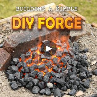 Start Blacksmithing! 🔥 *Building a Simple DIY Forge* | Start Blacksmithing! 🔥 *Building a Simple DIY Forge* | By Torbjörn Åhman BlacksmithFacebook Homemade Forge How To Build, Build A Forge, Forging Ideas, Homemade Forge, Diy Forge, Garage Workshop Layout, Crafty Jewelry, Black Smithing, Workshop Layout