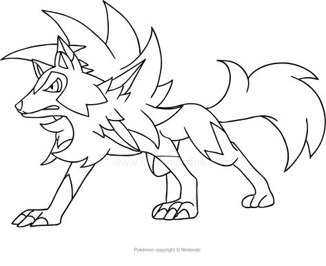 Disegno di Lycanroc dei Pokemon da colorare Pokemon Solgaleo, Pokemon Coloring Sheets, Pixel Pokemon, Avengers Coloring Pages, Lego Coloring Pages, Avengers Coloring, Pokemon Sketch, Pikachu Art, Superhero Coloring