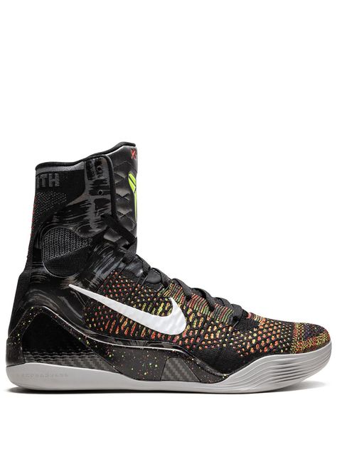 NIKE NIKE KOBE 9 ELITE高帮运动鞋 - 黑色. #nike #shoes Nike Sock Dart, Men Nike Shoes, Kobe 9, Nike High Tops, Nike Metcon, Top Sneakers Women, Black High Tops, Socks Sneakers, E Logo