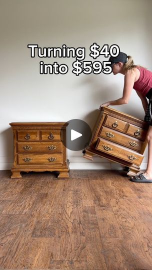 931K views · 9K reactions | I wanted to keep the vintage feel but make it ✨better✨. What do you think? Products linked in the comments! | Refurbishedish | Sabrina Carpenter · Good Graces Wood Furniture Refinishing, Mcm Furniture Flip, Mcm Furniture Makeover, Diy Side Table Makeover, Painting Old Furniture Ideas, Easy Diy Furniture Projects, Mid Century Furniture Makeover, Easy Diy Furniture, Vintage Furniture Makeover