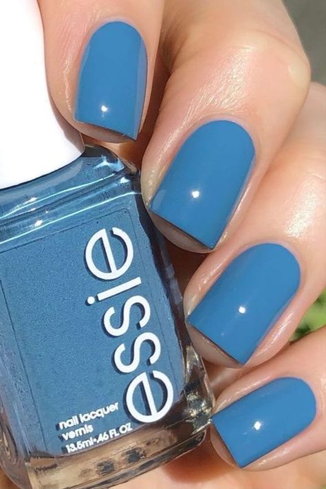 @emmaheartssnails is stunning in this dusty blue hue Essie Colors, Color Nails, Foundation Colors, Essie Nail Polish, Get Nails, Essie Nail, Dream Nails, Fall Color, Nails Ideas