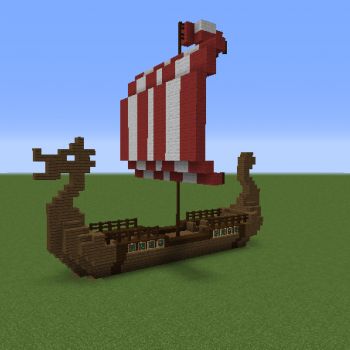 Minecraft Minecart Track Ideas, Minecraft Boat, Minecraft Ship, Château Minecraft, Casa Viking, Villa Minecraft, Minecraft Building Blueprints, Construction Minecraft, Case Minecraft