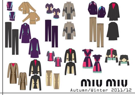 Miu Miu Range Plan Fashion Layout, Plan Ideas, Tech Fashion, Sport Wear, Design Sketch, Fashion Sketches, Business Fashion, All About Fashion, Layout Design